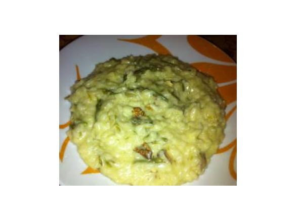 Risotto con asparagi, gorgonzola e noci