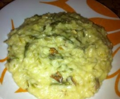 Risotto con asparagi, gorgonzola e noci
