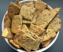 Cracker con farina di ceci e semi misti