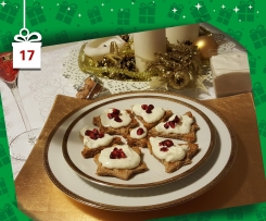 Crema di gorgonzola e champagne su crostini integrali - Natale