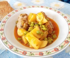 Polpette in umido con verdure