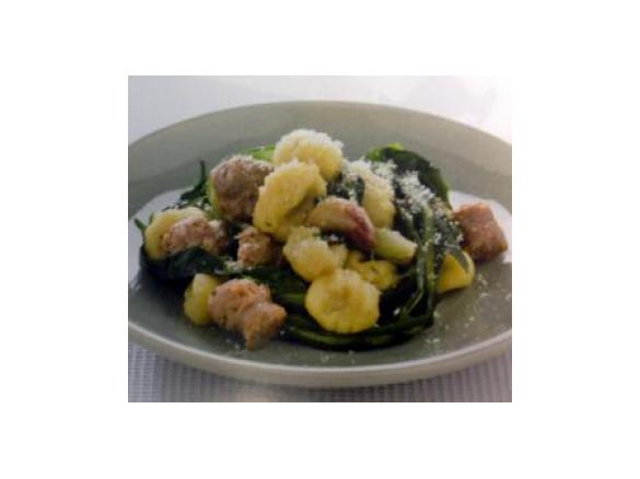 Gnocchi di lenticchie con luganega