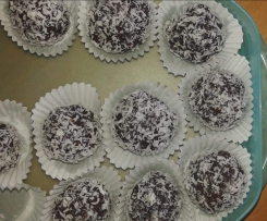 Palline cioccolata nocciole e cocco