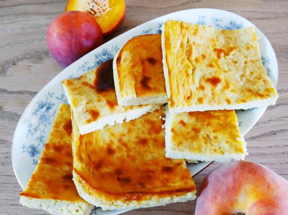 Flan pesche e mandorle -CONTEST PESCHE