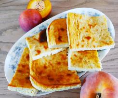 Flan pesche e mandorle -CONTEST PESCHE