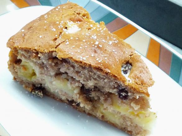 TORTA DI MELE, CASTAGNE E UVETTA