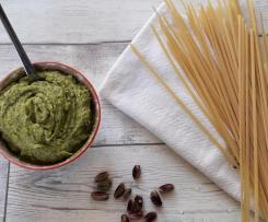 Pesto di pistacchi con ricotta