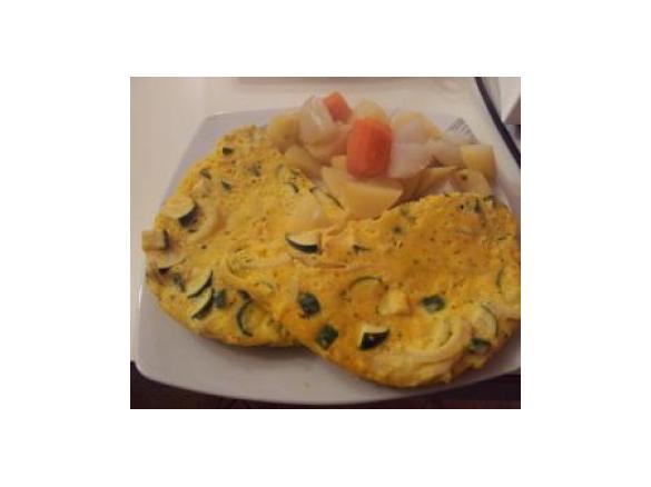 FRITTATA DI ZUCCHINE LIGHT CON CONTORNO DI VERDURE
