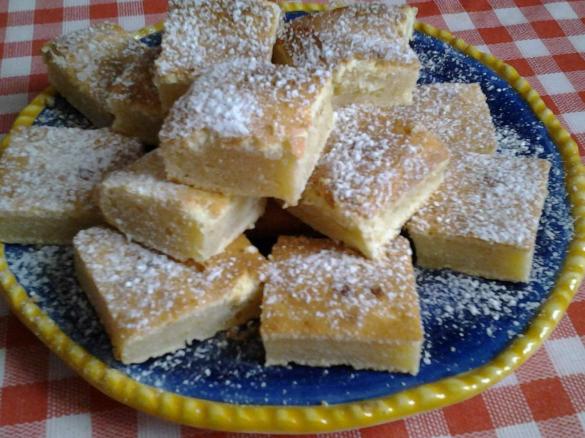 Brownies cioccolato bianco e limone (blondies)