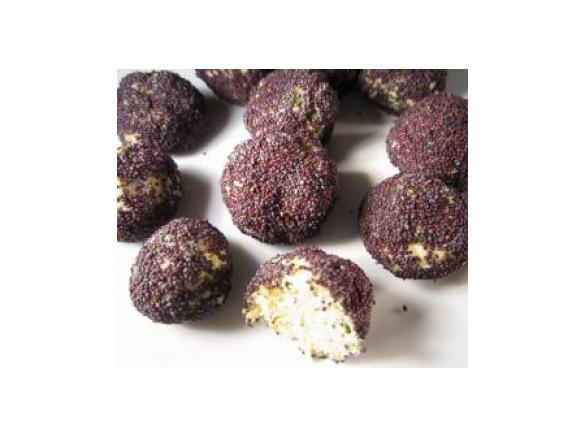 Polpettine di salmone al papavero e limone