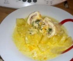 involtini di petto di pollo al latte