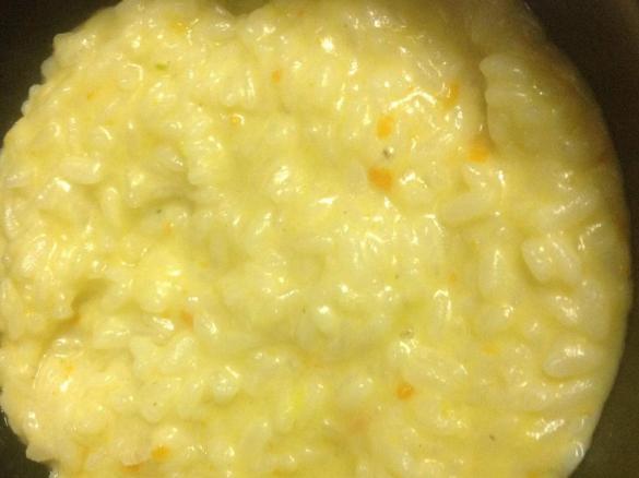 Risotto carote zucchine e scamorza