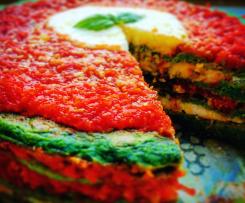 TORTA DI PANCAKE SALATI-CONTEST TRICOLORE