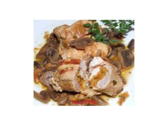 Involtini di Coniglio con Funghi Trifolati