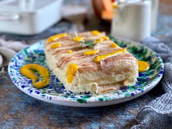 Timballo di riso cacio e pepe con crema di zucca -Contest timballi