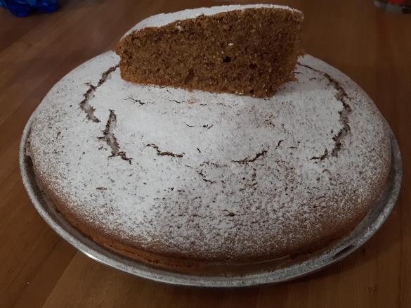 Variante di torta al caffè (con farina integrale e senza lattosio)