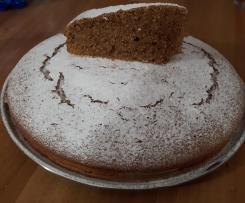 Variante di torta al caffè (con farina integrale e senza lattosio)