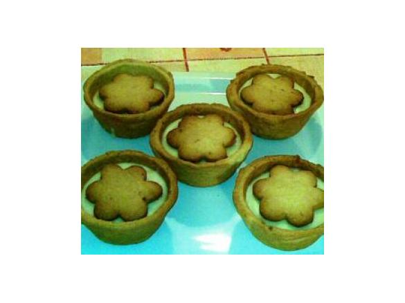 Cestini di frolla con budino al cioccolato