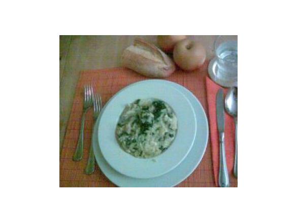 Risotto con erbette e tomino