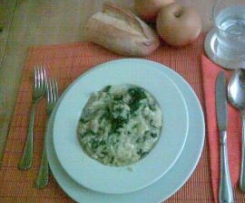 Risotto con erbette e tomino