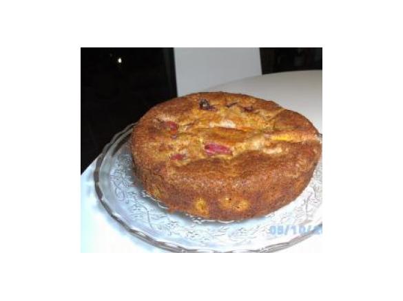 Torta di pesche agli amaretti