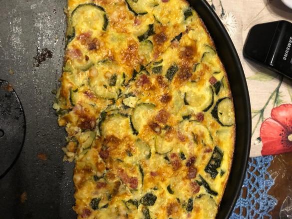 Sformato di zucchine e speck