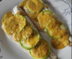 Branzino in crosta di zucchine alle erbe aromatiche