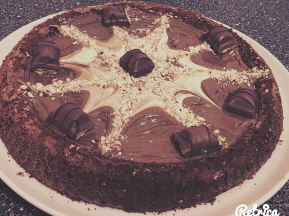 Torta con kinder bueno