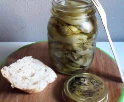 Cicoria cimata sott'olio (Detta anche Puntarelle a modo mio )