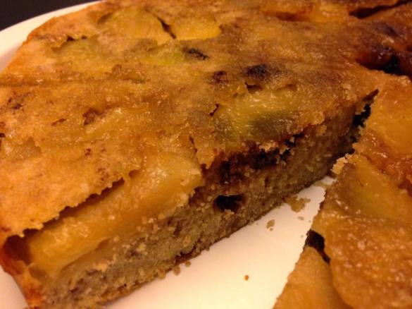 RICETTE DI NATALE - Torta rovesciata di mele e nutella della blogger Sara