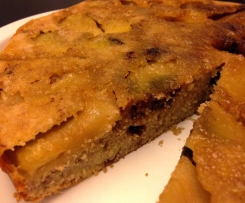 RICETTE DI NATALE - Torta rovesciata di mele e nutella della blogger Sara