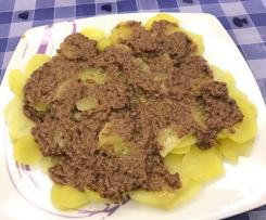 Carpaccio  di patate con salsa tapenade