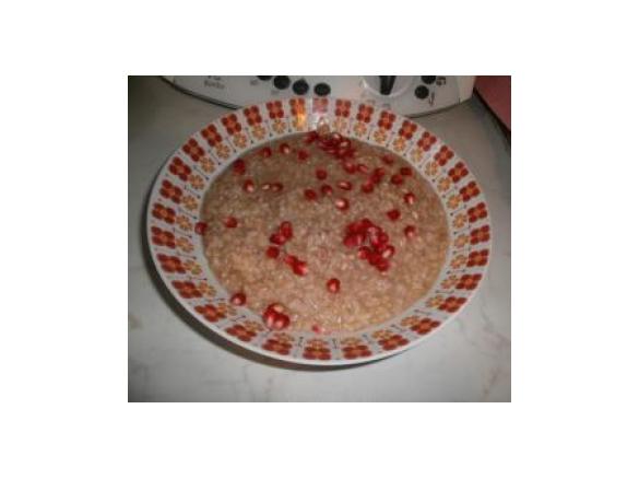 Risotto integrale alla melagrana