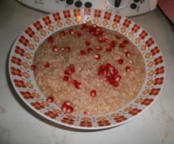 Risotto integrale alla melagrana