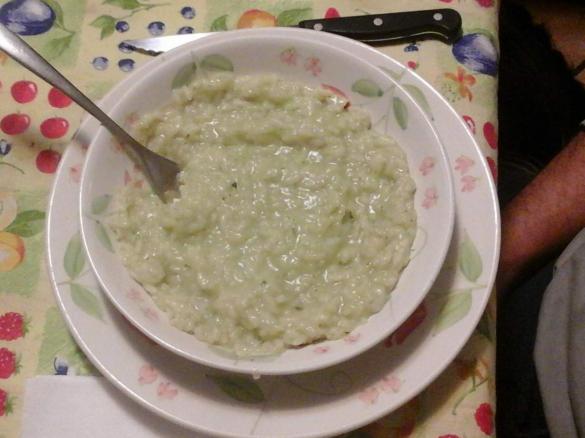 Risotto con filetto di pangasio