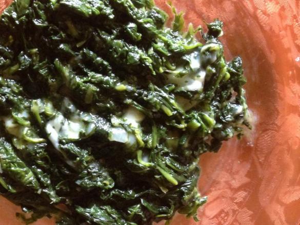 Spinaci filanti " 4 giri nel Bimby "