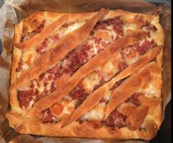 torta salata salsiccia e pancetta