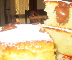 Cuore morbido con fossette alla nutella