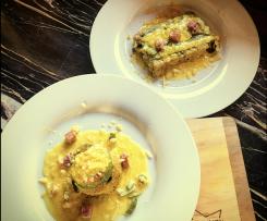 Piccoli timballi di riso svuotafrigo  con salsa allo zafferano -Contest Timballi di riso