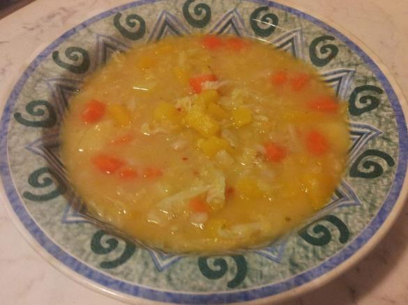 Minestra di zucca e cannellini