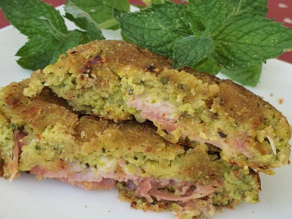 Burger di zucchina farcita