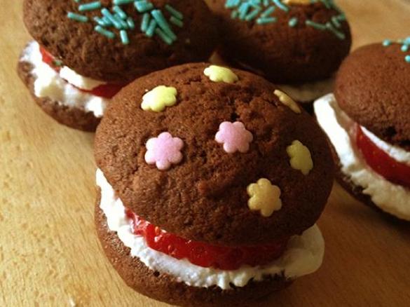 Whoopie al cacao o vaniglia