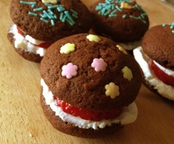 Whoopie al cacao o vaniglia