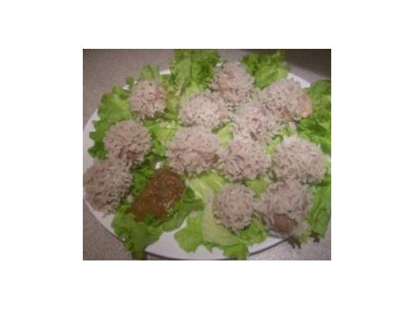 polpettine di carne al riso