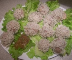 polpettine di carne al riso