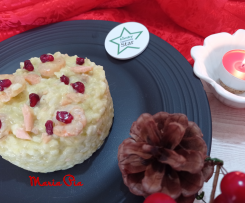 RISOTTO CON AVOCADO SALMONE E GAMBERETTI