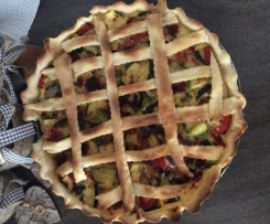 Torta salata multicolore