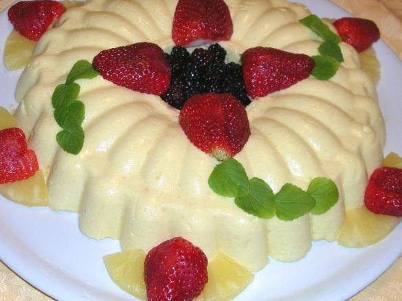 bavarese mentolata ai frutti di bosco