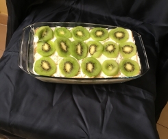 Tiramisù light di ricotta, yogurt e kiwi