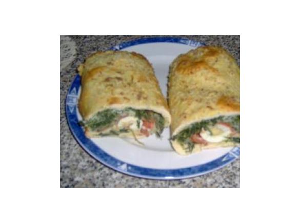 Rotolo farcito in crosta di patate